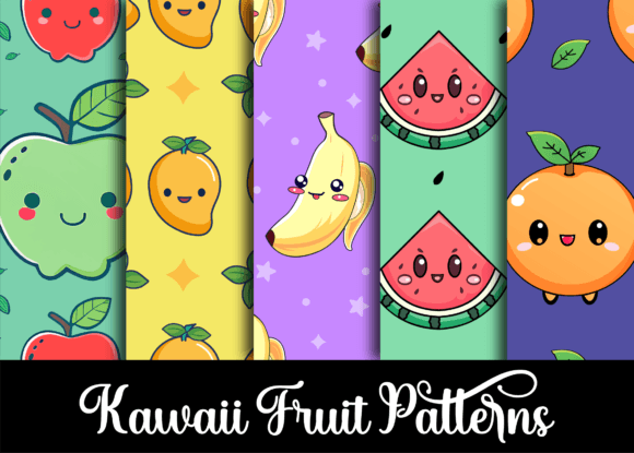 Discover the Charm of Cute Kawaii Fruit Patterns