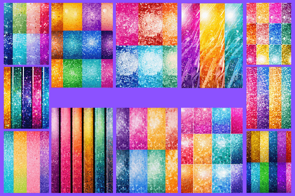 Discover the Magic of Multicolor Glitter Patterns for Creative Projects