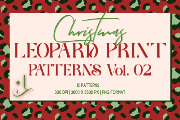 Exploring the Versatility of Christmas Leopard Print Patterns Vol. 02