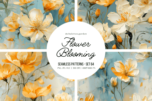 Freesia Flowers Blooming 3D Patterns