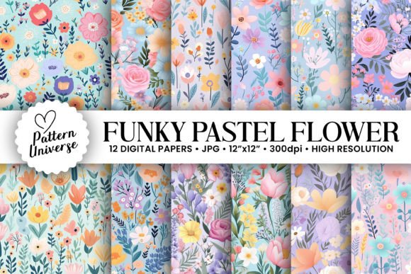 Funky Pastel Flowers Seamless Patterns: A Creative Revolution in Design