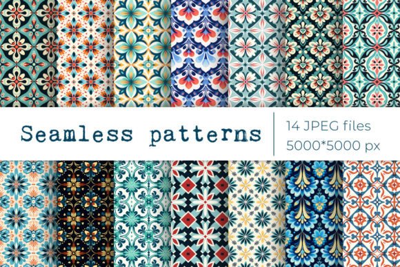 Geometric Ornamental Seamless Patterns
