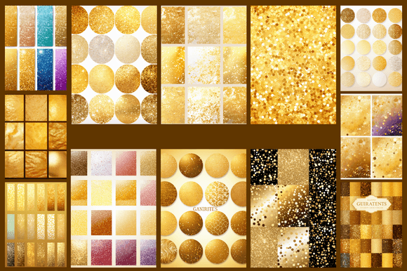 Gold Glitter Patterns: A Versatile Tool for Modern Creativity