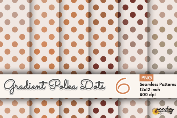 Gradient Polka Dots Patterns for Creative Projects