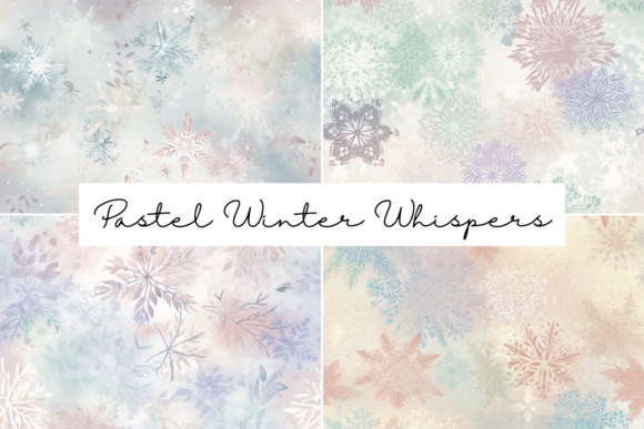 Pastel Winter Whispers Seamless Patterns