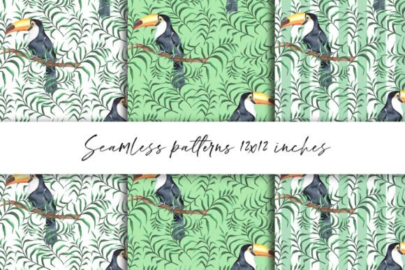 Tropical Patterns with Toucan Birds: A Creative Resource for Modern Designers