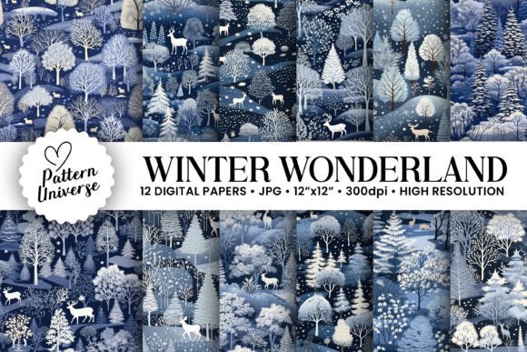 Winter Wonderland Seamless Patterns